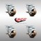 Service Caster 3 Inch SS High Temp Phenolic Swivel Top Plate Caster Set with Brake SCC SCC-SS20S314-PHSHT-TLB-4 - alternate 5
